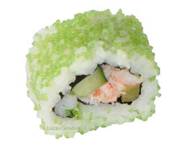 California roll tobiko wasabi
